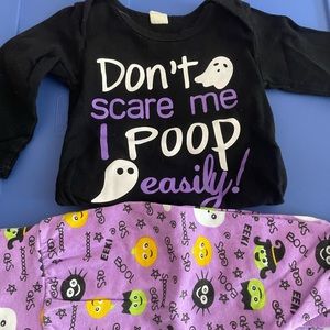 ‘Don’t Scare Me I Poop Easily’ onesie set